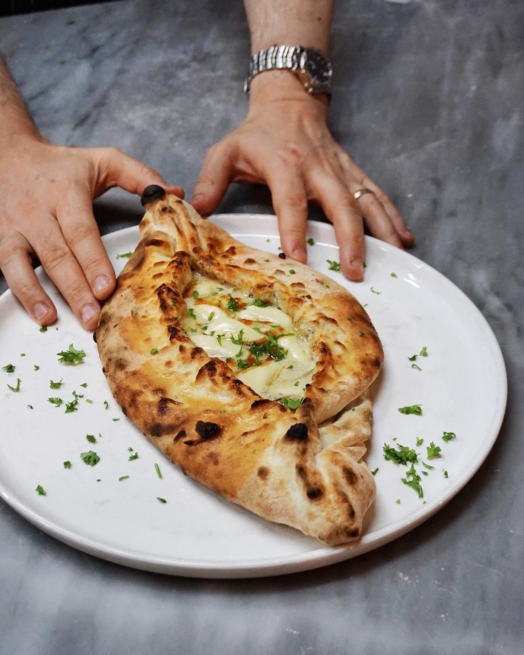 Sicilian Boat Pizza