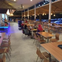the seating area