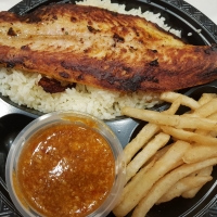 Grilled Dory with Chilli Crab sauce